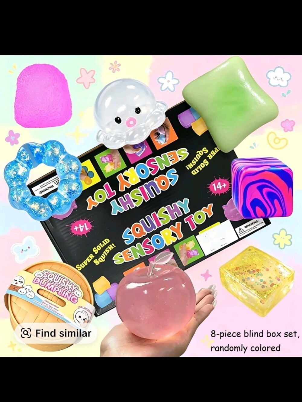 Squishy Sensory Toys - 8 Pieces